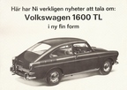 1966 - Volkswagen 1600 TL i ny fin form