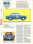 1963 - Teknikens Varlds Biltest album - Volkswagen 1500 - nr 23 1963 - 01