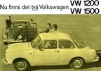1961 - Nu finns det två Volkswagen, VW 1200, VW 1500