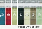 1964 - Volkswagen 1500 - Färgkatalog - 8.63