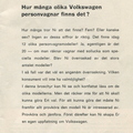 03 1965 - Hur många olika Volkwagen personvagnar finns det